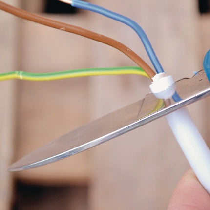1-teilig TECWERK Kabel-/Elektrikermesser, Gesamtlänge 190 mm, Klingenlänge 80 mm, klappbar