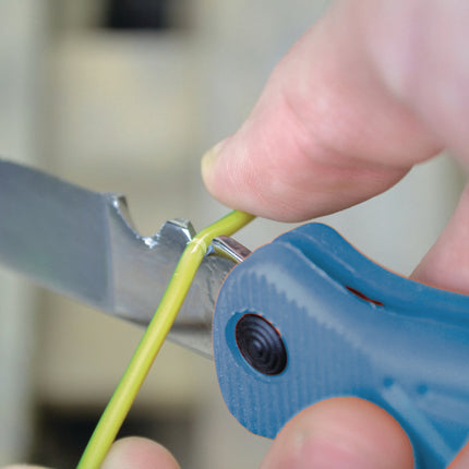 1-teilig TECWERK Kabel-/Elektrikermesser, Gesamtlänge 190 mm, Klingenlänge 80 mm, klappbar