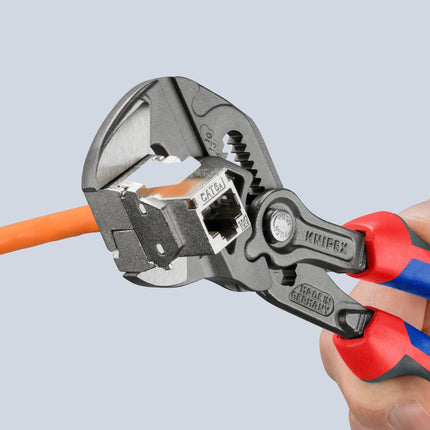 Zangenschlüssel 180 mm, Comfort-Griff, schwarz atramentiert, Spannweite 40 mm – KNIPEX