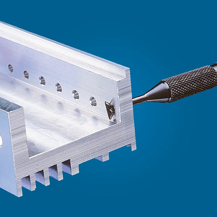 Rückwärtsentgrater – Typ R1 von GRATTEC – schwarz, Ø 3–5,5 mm, mit HSS-Klinge