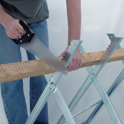 BRENNENSTUHL Sägebock MB 150S – stabiler Falt-Sägebock, galvanisch verzinkt, max. 150 kg – 8,4 kg