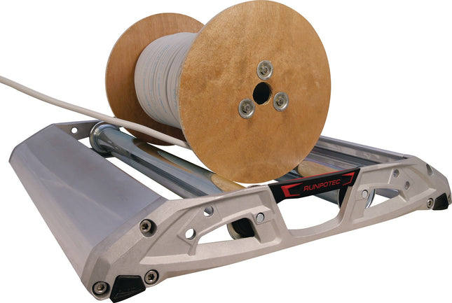 Runpotec – Kabelabroller PRO 670, Ø 1000 mm, Tragfähigkeit 215 kg, Trommelbreite max. 67 cm