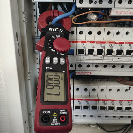 Testboy Leckstromzange TV 217 – Messbereich 1 µA bis 150 A AC, Zangenöffnung 27 mm