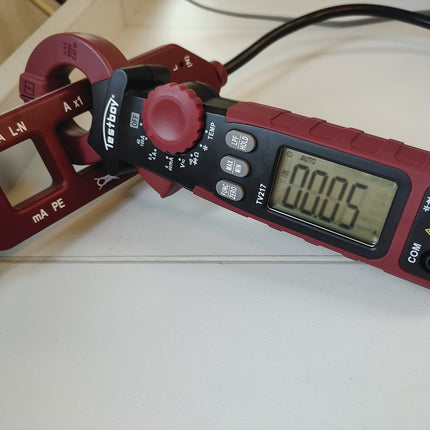 Testboy Leckstromzange TV 217 – Messbereich 1 µA bis 150 A AC, Zangenöffnung 27 mm