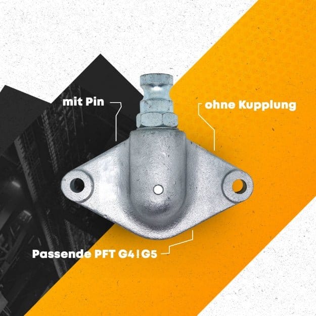 Druckflansch mit Pin & Kupplung NW25 1229