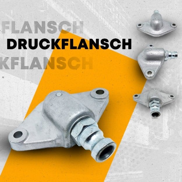 Druckflansch mit Pin & Kupplung NW25 1229
