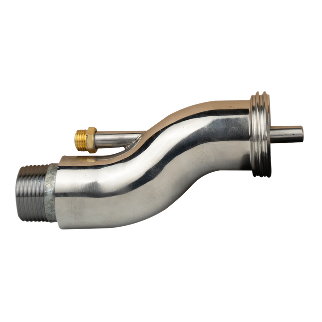 Spritzkopf TWIST 35 Edelstahl gerade – mit Luftdüsenrohr, 1 1/4"