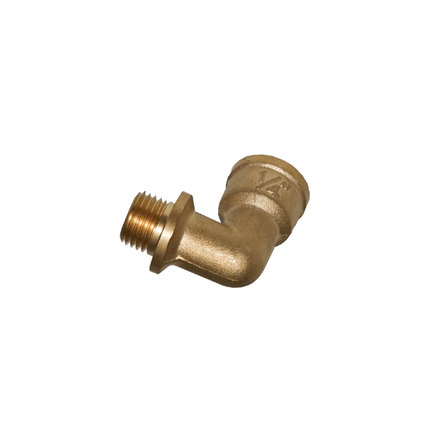 Winkelstück 90° Messing, Anschluss ¼″ 1343